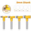 1/4PC 8mm Shank 29mm Bevel Slotting Router Bit for Wood (8 x 29 x 7.96) view 3