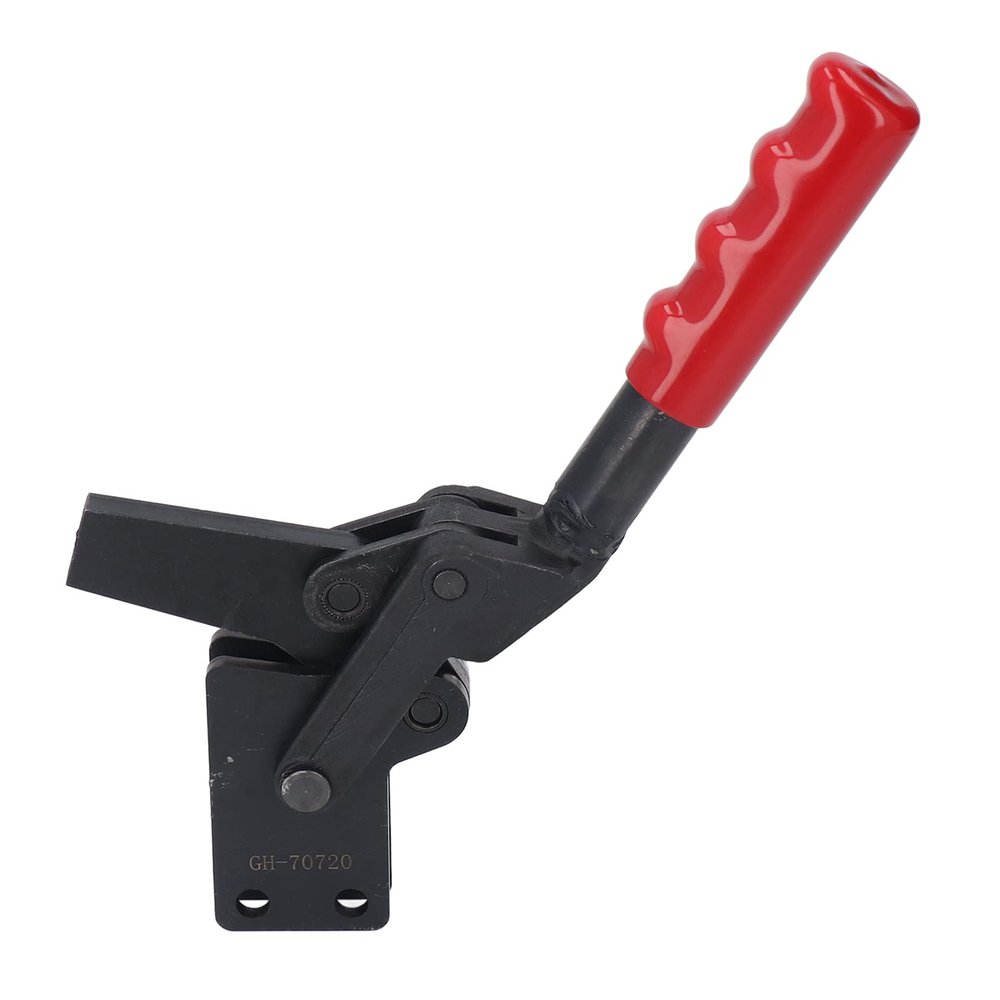 HAUTFENM Quick-Release Toggle Clamp, Vertical Type, 700 kg Holding Capacity, Carbon Steel, for Automotive Inspection, Welding, and Machinery
