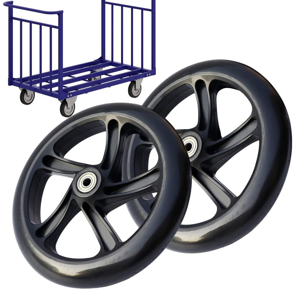 Electric Scooter Replacement Tires, 145/180/200 mm, 2 Solid Tires with Bearings