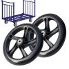 Electric Scooter Replacement Tires, 145/180/200 mm, 2 Solid Tires with Bearings view 1