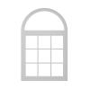 XPLKQXE Flush-Mount Curved Shed Window with Tempered Glass, 60 x 50 cm view 1