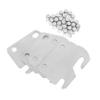 Bed Frame Hook Plates, 1 Set, Iron, for Headboard Repairs view 1