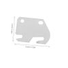 Bed Frame Hook Plates, 1 Set, Iron, for Headboard Repairs view 2