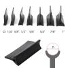 Rubber Sanding Pad, Flexible Polishing Pad, 14-Piece Sanding Block Set, Black view 2