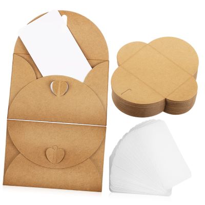 Kraft Paper Envelopes with Blank Cards, Thanksgiving