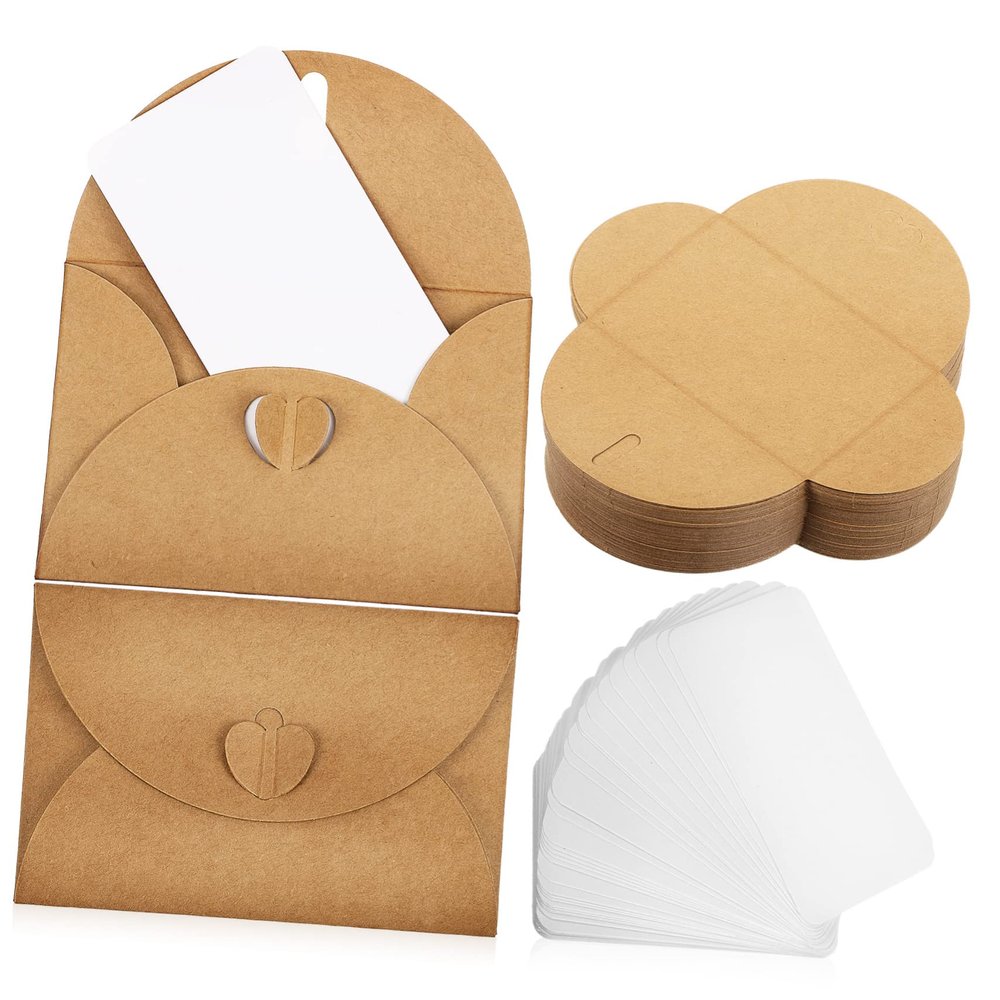 Kraft Paper Envelopes with Blank Cards, Thanksgiving