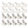 20 R-Type Stainless Steel Cable Clips for TV Cables, Silver view 1