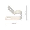 20 R-Type Stainless Steel Cable Clips for TV Cables, Silver view 2