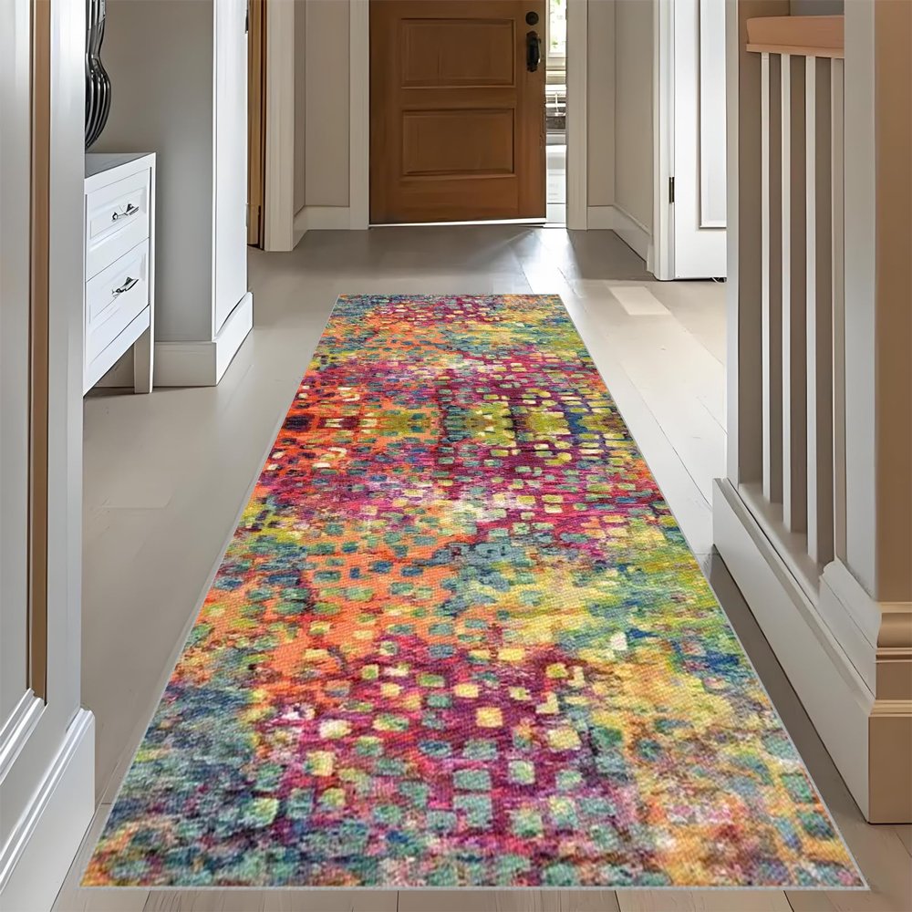 Long Non-Slip Hallway Runner Rug, Washable, 50 x 280 cm