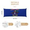 North Dakota State Flag Print Body Pillow Cover, Ultra-Soft Breathable Long Pillowcase view 3