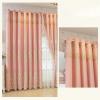 Homxi Pink Blackout Curtains, 2 Panels, 52 x 54 in Each, Double-Layer Floral Embroidery view 2