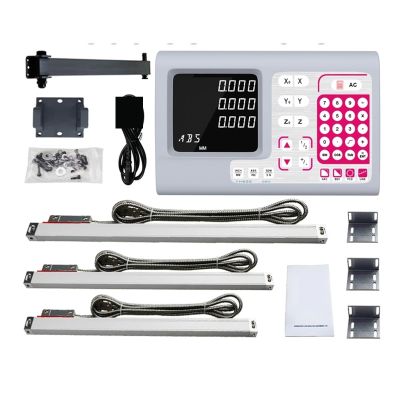 YH800-3S 3-Axis DRO Set with 3 Linear Scales, 5 μm, 50–1000 mm