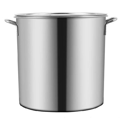 ASerZenith Stainless Steel Stockpot with Lid, 40 qt, Nickel-Free