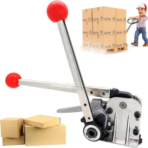 Manual Steel Strapping Tool, Buckle-Free Design for Secure Packaging