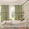 Homxi Blackout Curtains, 2 Panels, 54"W x 108"H, Green Leaf Pattern, with Hooks view 1