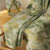 Homxi Blackout Curtains, 2 Panels, 54"W x 108"H, Green Leaf Pattern, with Hooks view 4