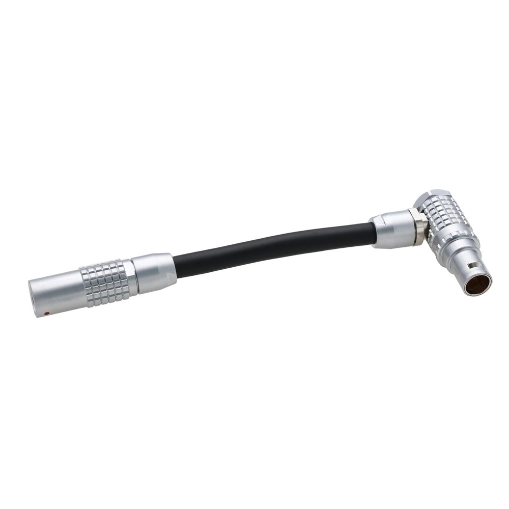 HangTon Power Run/Stop Cable Adapter Extension for Preston MDR3/MDR4 Motors, Right-Angle 10-Pin Plug to 10-Pin Socket, 12.7 cm