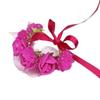 HESHUWEN Flower Wrist Corsages, 5-Piece Decorative Wrist Boutonnieres (12, Fuchsia) view 1