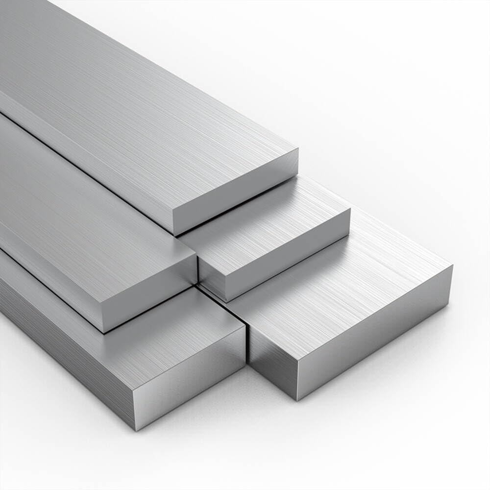 LanMaiXun 4-Piece 2 mm x 80 mm x 500 mm 6061 Aluminum Alloy Flat Bars