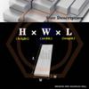 LanMaiXun 4-Piece 2 mm x 80 mm x 500 mm 6061 Aluminum Alloy Flat Bars view 2