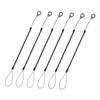 Black Stretchable Stylus Lanyard with Ring, 6-Pack view 1