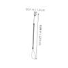 Black Stretchable Stylus Lanyard with Ring, 6-Pack view 2
