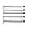 Black Stainless Steel Bicycle Spokes, 2.0 mm Diameter, 285 mm Length, for Mountain Bikes and Other Bicycles view 1