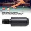 equlup Pool Cue Extension, 2-Inch Carbon Fiber Billiard Cue Extender with Bumper Accessory for Pool Cue - TEC Tips view 3