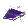 Manually Retractable Awning for Patio Doors and Windows, 6.6 x 4.9 ft view 3