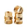AQXYWAZQ M5 Brass Heat-Set Insert Nuts, Double-Body, Knurled, 8 mm OD, 20 pcs view 3
