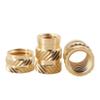 AQXYWAZQ M5 Brass Heat-Set Insert Nuts, Double-Body, Knurled, 8 mm OD, 20 pcs view 4