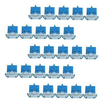 YOSADIER 25 Small Blue Paperboard Candy Boxes for Chocolate Packaging
