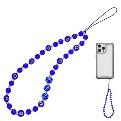 keyxer Phone Charm Wrist Strap with Evil Eye Amulet
