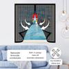 Magnetic Fly Screen for Windows, 91 x 82 cm, White, No-Drill Insect Curtain view 2