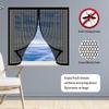 Magnetic Fly Screen for Windows, 91 x 82 cm, White, No-Drill Insect Curtain view 4