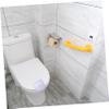 STOBOK 3-Piece Self-Adhesive Toilet Seat Lift Handles, Blue, Red and White view 4