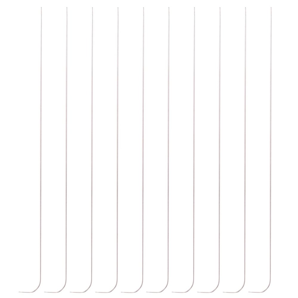 Kueohse 10-Piece 6-Inch Curved Stainless Steel Beading Needles