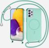 Magnetic Crossbody Phone Case with Strap for Samsung Galaxy A13 4G, MagSafe-Compatible, Mint Green view 1