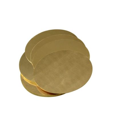 H62 Brass Disc, 50–100 mm Diameter, 0.5–3 mm Thick (50 × 0.8 mm, 1 Pc)