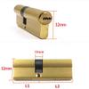 Cylinder Lock, AB Key System, 65–110 mm, Brass, Extended 75 mm view 4