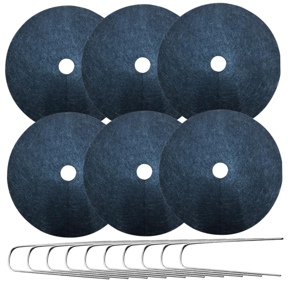 Abaodam Garden Fabric, 1 Set with Fabric and Iron, Black, 52 cm