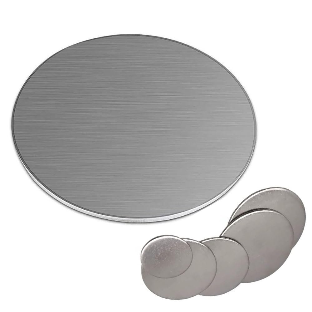 304 Stainless Steel Round Metal Discs, 50–300 mm Diameter, 0.5–5 mm Thick (100 mm x 0.5 mm)