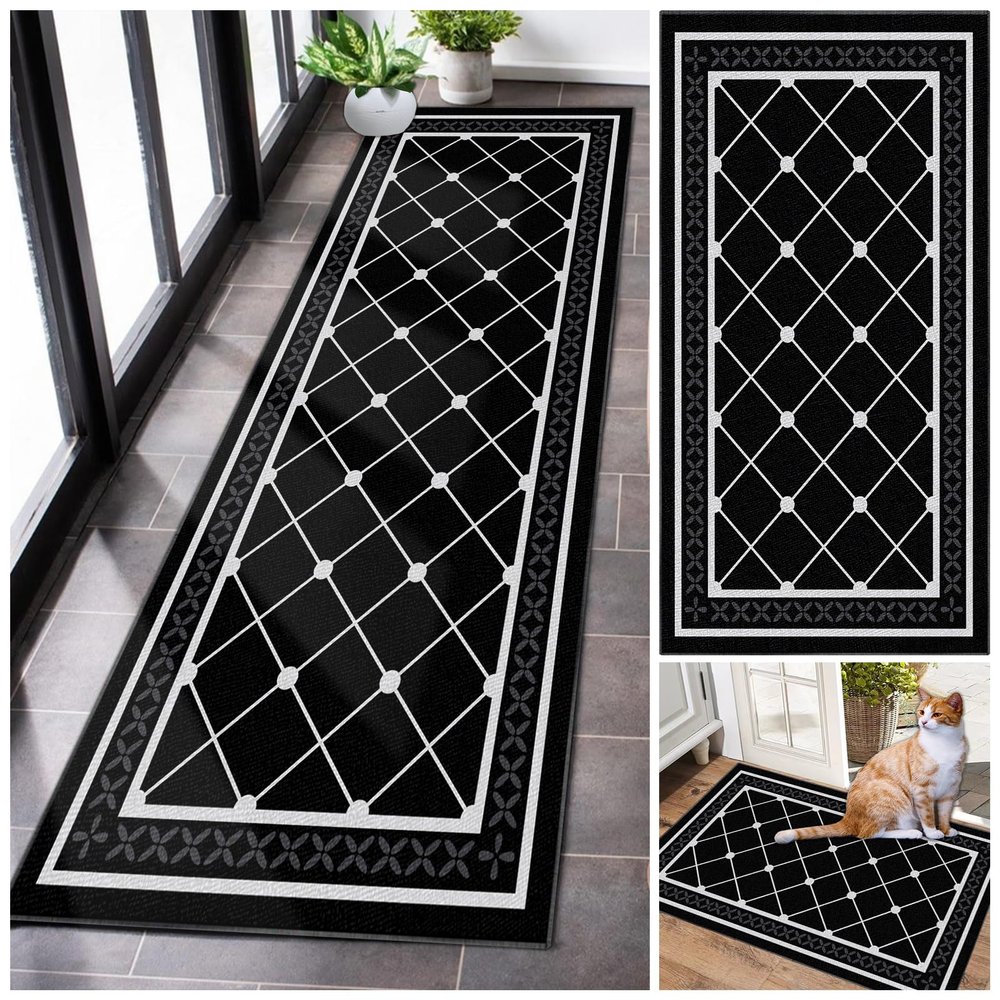 50 x 500 cm Polyester Carpet Runner for Hallway or Kitchen