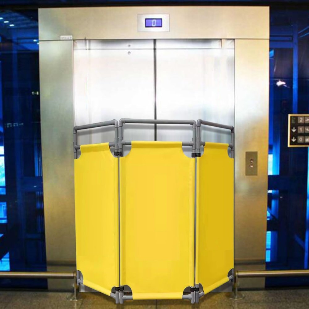 Expandable Mobile Barricade for Elevator Maintenance, Malls, Schools, Driveways, Crowd Control and Temporary Road Closures, 6-Color Option