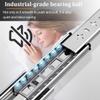 53 mm Heavy-Duty Locking Telescopic Slides, 250–1500 mm Full Extension, Soft-Close, 120 kg Capacity, Side-Mount, Yellow, 26 view 4