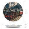 Bone China Dinner Plate, Steam Locomotive Design, 8 in view 2