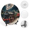 Bone China Dinner Plate, Steam Locomotive Design, 8 in view 4