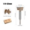 KAPQIN 32 mm Forstner Bit, 1/4 in Hex Shank, Tungsten Carbide view 2