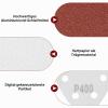 120-Piece Triangle Sander Sandpaper, 90 x 90 x 90 mm, 6-Hole Hook-and-Loop, 40–400 Grit view 3