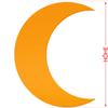 Btic GmbH Yellow Felt Moon, 3–60 cm, for Crafts and Decorating view 3